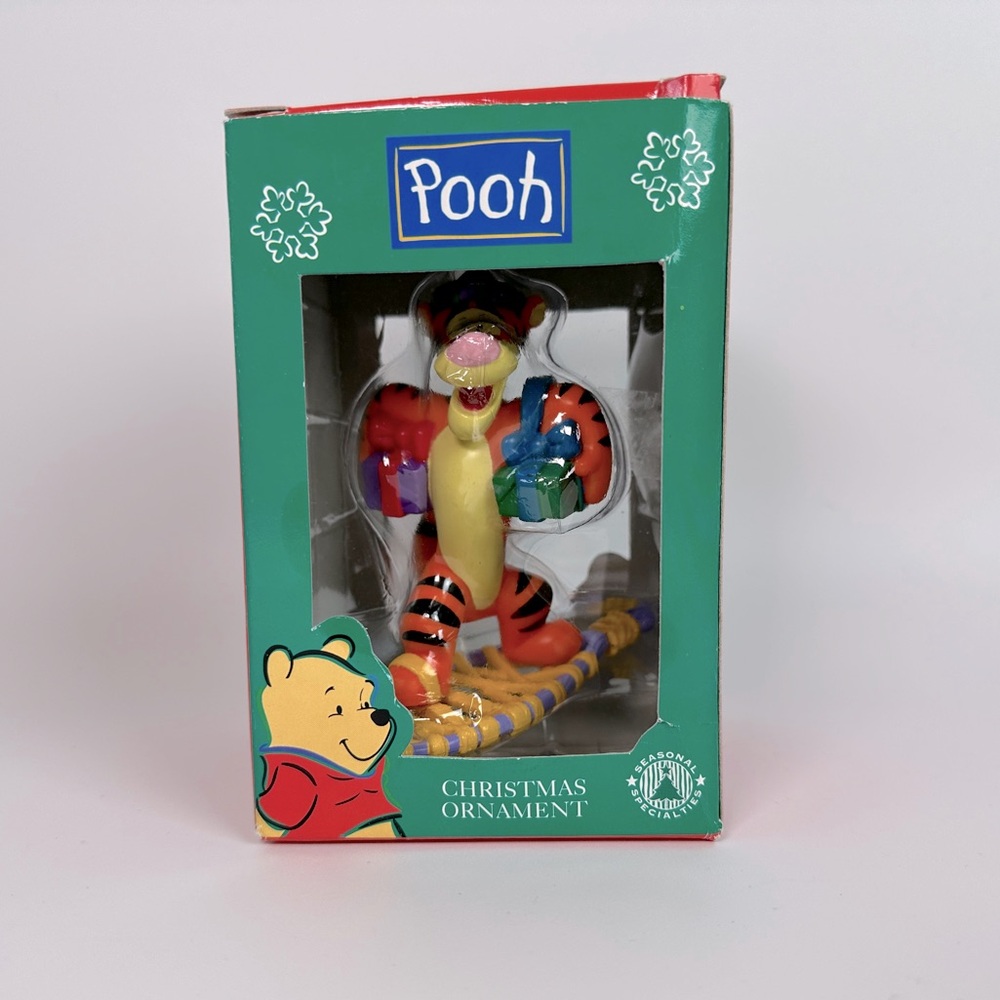 4/$25 - Disney Winnie The‎ Pooh Tigger On Snowshoe w/ Gifts Ornament